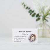 Benutzerdefiniertes Geschäft mit Watercolor-Vogel- Visitenkarte (Stehend Vorderseite)