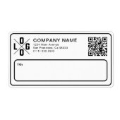 Benutzerdefiniertes Geschäft Versandlogo & QR-Code (Vorne)