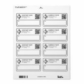 Benutzerdefiniertes Geschäft Versandlogo & QR-Code (Vorne)