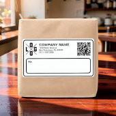 Benutzerdefiniertes Geschäft Versandlogo & QR-Code