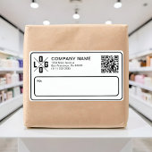 Benutzerdefiniertes Geschäft Versandlogo & QR-Code