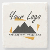 Benutzerdefiniertes Geschäftsdesign Hinzufügen ein Steinuntersetzer (Vorderseite)