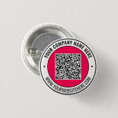 Benutzerdefiniertes Geschäftsförderungs-QR-Code-Bu Button (Vorne & Hinten)