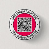 Benutzerdefiniertes Geschäftsförderungs-QR-Code-Bu Button (Vorderseite)