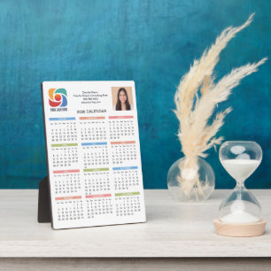 Benutzerdefiniertes Geschäftslogo 2026 Kalender Ma Fotoplatte