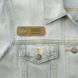 Benutzerdefiniertes Geschäftslogo Basic Mitarbeite Namensschild