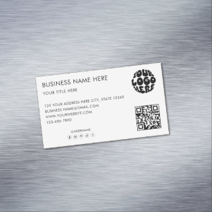 Benutzerdefiniertes Geschäftslogo Corporate Market Magnetische Visitenkarte