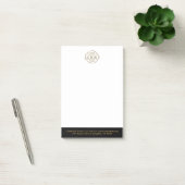 Benutzerdefiniertes Geschäftslogo Elegant Einfach Post-it Klebezettel (Büro)