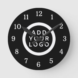 Benutzerdefiniertes Geschäftslogo Firmenwerbung Ma Runde Wanduhr