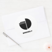 Benutzerdefiniertes Geschäftslogo Markenzeichen Runder Aufkleber (Umschlag)