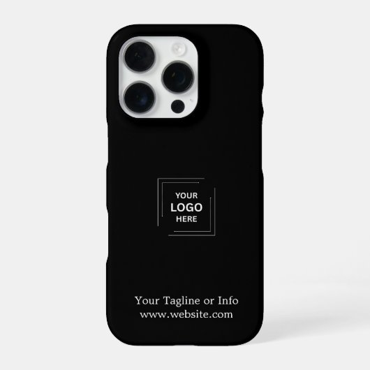 Benutzerdefiniertes Geschäftslogo Minimal iPhone C Hülle (Rückseite)