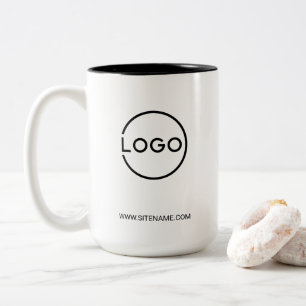 Benutzerdefiniertes Geschäftslogo mit individuelle Zweifarbige Tasse