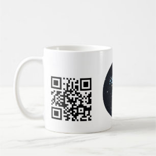 Benutzerdefiniertes Geschäftslogo mit QR-Code Kaffeetasse