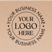 Benutzerdefiniertes Geschäftslogo und Name werblic Permastempel