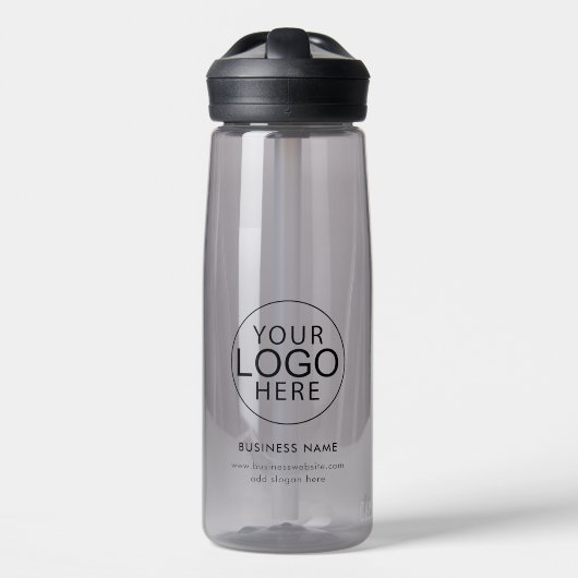 Benutzerdefiniertes Geschäftslogo und Website Trinkflasche (Vorne)