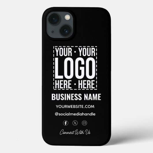 Benutzerdefiniertes Geschäftslogo Unternehmensfirm Case-Mate iPhone Hülle (Rückseite)