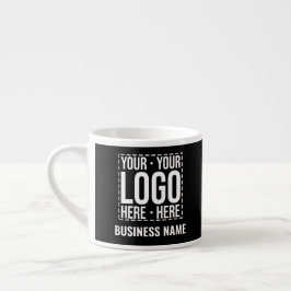 Benutzerdefiniertes Geschäftslogo Unternehmensfirm Espressotasse