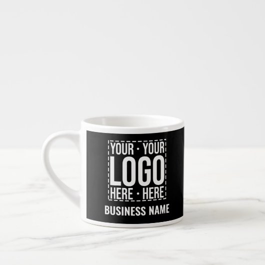 Benutzerdefiniertes Geschäftslogo Unternehmensfirm Espressotasse (Links)
