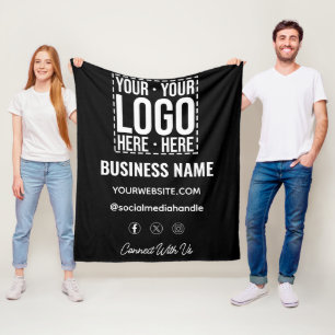 Benutzerdefiniertes Geschäftslogo Unternehmensfirm Fleecedecke