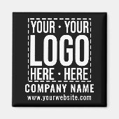 Benutzerdefiniertes Geschäftslogo Unternehmensfirm Magnet (Vorne)