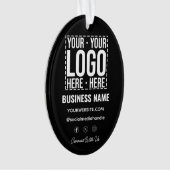 Benutzerdefiniertes Geschäftslogo Unternehmensfirm Ornament (Vorderseite)