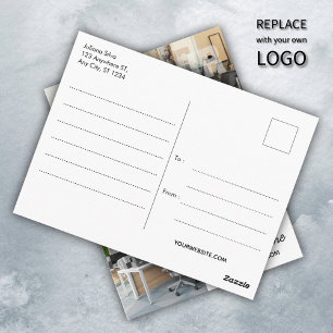 Benutzerdefiniertes Geschäftslogo Unternehmensfirm Postkarte