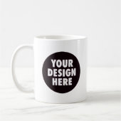 Benutzerdefiniertes Geschäftslogodesign zweiseitig Kaffeetasse (Links)