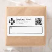 Benutzerdefiniertes Geschäftsversandlogo & QR-Code (Insitu)