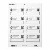 Benutzerdefiniertes Geschäftsversandlogo & QR-Code (Vorne)