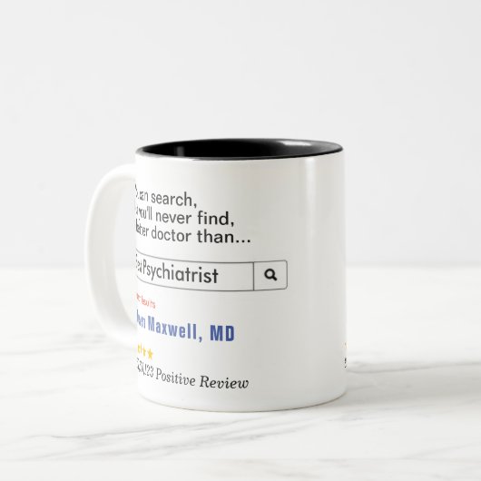 Benutzerdefiniertes Geschenk Beste Psychiatrie Zweifarbige Tasse (Vorderseite Links)