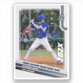 Benutzerdefiniertes Geschenk für Baseball Player i Aufkleber (Vorderseite)