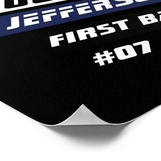 Benutzerdefiniertes Geschenk für Baseball Player i Poster (Ecke)