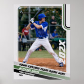 Benutzerdefiniertes Geschenk für Baseball-Spieler Poster (Vorne)