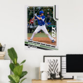 Benutzerdefiniertes Geschenk für Baseball-Spieler Poster (Heimbüro)