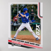 Benutzerdefiniertes Geschenk für Baseball-Spieler Poster (Vorne)