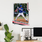 Benutzerdefiniertes Geschenk für Baseball-Spieler Poster (Heimbüro)