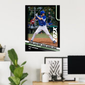 Benutzerdefiniertes Geschenk für Baseball-Spieler Poster (Heimbüro)