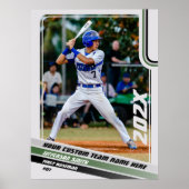 Benutzerdefiniertes Geschenk für Baseball-Spieler Poster (Vorne)