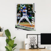 Benutzerdefiniertes Geschenk für Baseball-Spieler Poster (Heimbüro)