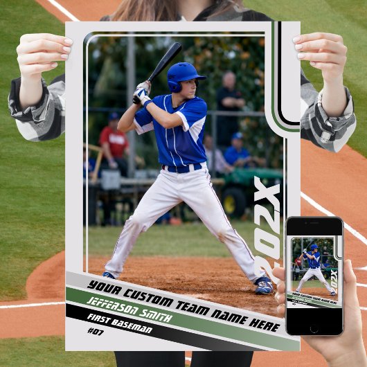 Benutzerdefiniertes Geschenk für Baseball-Spieler Poster