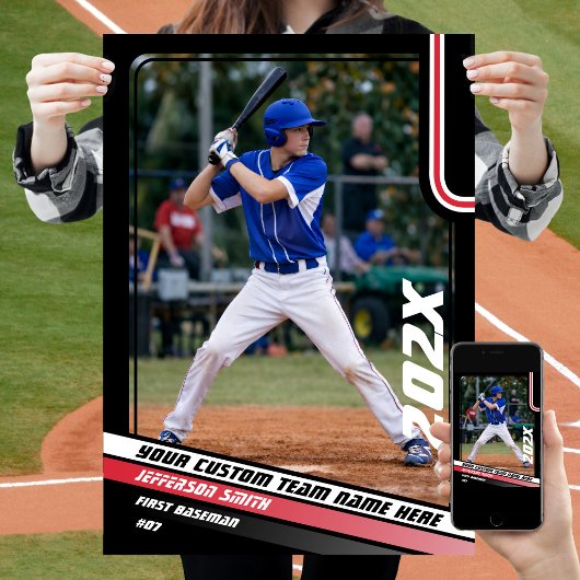 Benutzerdefiniertes Geschenk für Baseball-Spieler Poster