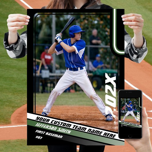 Benutzerdefiniertes Geschenk für Baseball-Spieler  Poster