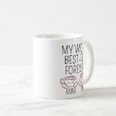 Benutzerdefiniertes Geschenk für beste Arbeitskoll Kaffeetasse (VorderseiteRechts)