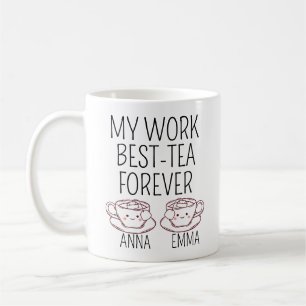 Benutzerdefiniertes Geschenk für beste Arbeitskoll Kaffeetasse