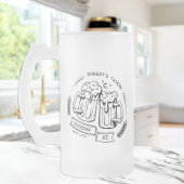 Benutzerdefiniertes Geschenk für Bier Lover Person Mattglas Bierglas