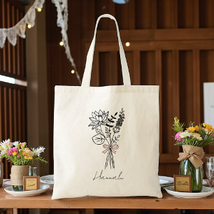 Benutzerdefiniertes Geschenk für Blumenkohl mit Bl Tragetasche