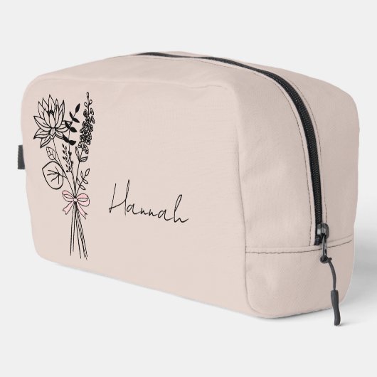 Benutzerdefiniertes Geschenk für Blumenkohl mit Bl Waschbeutel (Rechte Ecke)