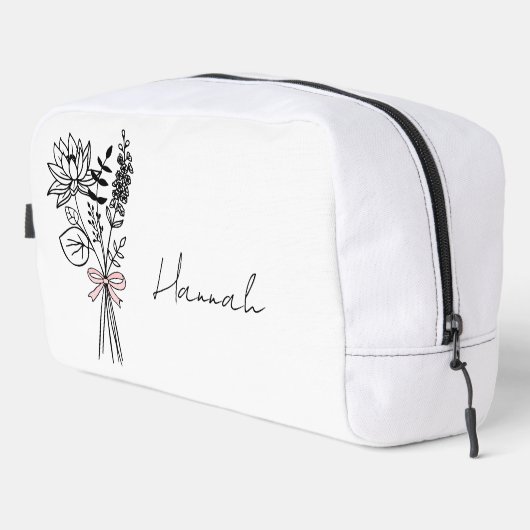 Benutzerdefiniertes Geschenk für Blumenkohl mit Bl Waschbeutel (Rechte Ecke)