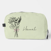 Benutzerdefiniertes Geschenk für Blumenmagd Waschbeutel (Vorderseite)