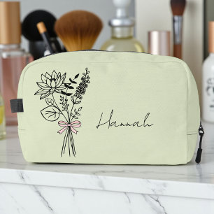 Benutzerdefiniertes Geschenk für Blumenmagd Waschbeutel